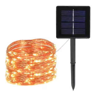<span class=keywords><strong>Guirnalda</strong></span> decorativa de vacaciones Popular 100 Luz de hadas <span class=keywords><strong>Led</strong></span> lámpara de energía <span class=keywords><strong>Solar</strong></span> impermeable flor Luz de cadena <span class=keywords><strong>Solar</strong></span> - Product Image 1