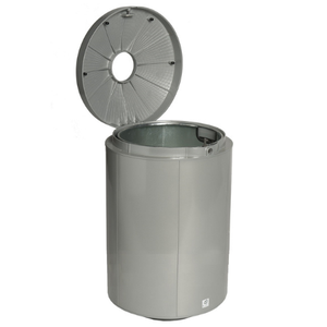Cubo de basura de aluminio irrompible 50L ANDROMEDE Cubo de basura para exteriores Durable Road Parks Espacios públicos Calle Cerradura de llave triangular - Product Image 1