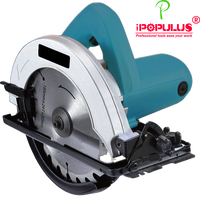 Scie circulaire électrique professionnelle IPOPULUS 1600W185mm pour le bois, avec coupe biseautée précise pour la menuiserie et la construction