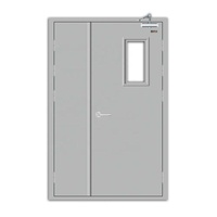 Vente directe d'usine autre porte coupe-feu 60 90 minutes sécurité d'entrée Double porte en acier ignifuge
