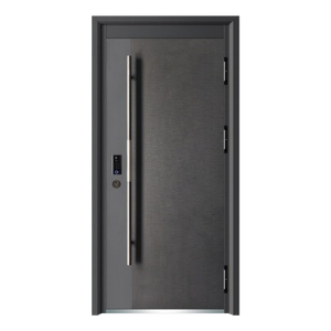 Porte d'entrée double Skyland de style français en bois avec pivot en fer forgé et matériaux en fibre de verre et acier - Product Image 4