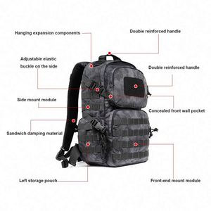 Free Sample Large capacity outdoor Backpack 35L Mountaineering travel <b>bag</b> Multi-functional hunting camping <b>MOLLE</b> assault <b>bag</b> - Product Image 3
