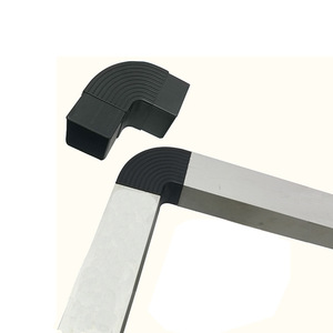 Conector de codo de plástico Hanweisong de 30, 40, 45, 50 y 60 mm para tubos cuadrados, accesorio para muebles de cama - Product Image 3