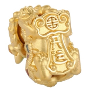 Brazalete de Lujo con Cuentas de León en Oro Sólido de 24K, Estilo Chino, Accesorios y Componentes de Joyería al por Mayor - Product Image 4