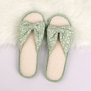 Otoño lindo cómodo punta abierta Crossknot <span class=keywords><strong>casa</strong></span> para zapatillas primavera y verano antideslizante térmico impermeable con suela TPR - Product Image 2