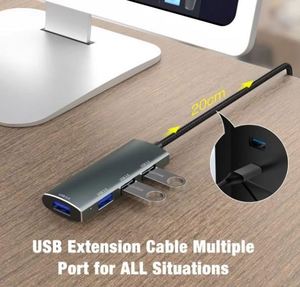 Adaptador USB-A 3.0 de Alta Velocidad con 4 Puertos para Computadoras Portátiles Macbook, Teléfonos Móviles, Hub Tipo-C - Product Image 5