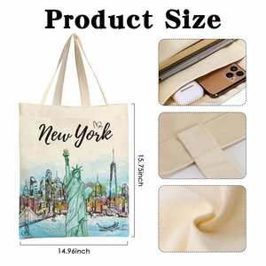 Sacs de courses réutilisables personnalisés avec logo imprimé, en toile de coton blanche unie, grande quantité en stock, vente en gros - Product Image 2