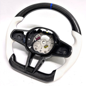 Volante de cuero de fibra de carbono personalizable para BMW LCI modelos compatibles G20 G80 G21 G81 G22 G30 G31 G32 G11 G12 G14 <span class=keywords><strong>G15</strong></span> - Product Image 2