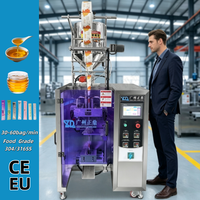 Machine d'emballage automatique haute vitesse pour sachets de liquides à trois soudures latérales, en acier inoxydable, pour le remplissage et la fermeture de yaourts et de miel