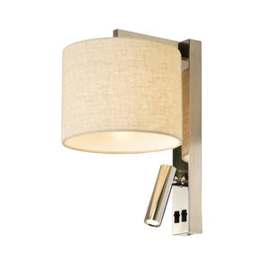 Lampe murale <span class=keywords><strong>de</strong></span> chevet pliable Ravello avec lecteur <span class=keywords><strong>LED</strong></span> pour chambre à coucher, hôtel - Product Image 1