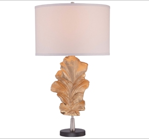 Lampe de table en céramique noire de petite taille avec abat-jour en tissu de lin pour hôtel - Product Image 2