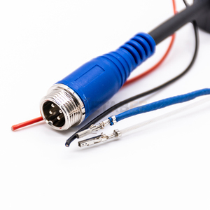 Conector macho sobremoldeado GX12 de 2, 3, 4, 10 pines para sistema de cámara automotriz, con cableado a terminal de cable abierto - Product Image 1