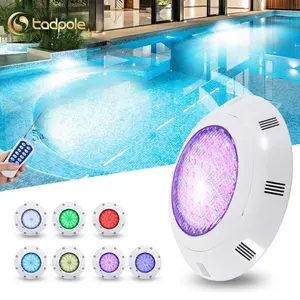 12V AC điều khiển từ xa màu thay đổi IP68 không thấm nước ABS treo tường RGB LED dưới nước hồ bơi đèn