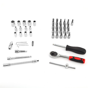 46pcs 1/4 Inch Ratchet Wrench Set Metric Hex Bit Socket Set Mechanic <strong>Tool</strong> Kits for Auto Repair <strong>Vehicle</strong> <strong>Tools</strong> - Product Image 3