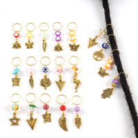 Perles de crochet en gros pour enfants, anneaux pour tresses Box Braids, bijoux pour locs, accessoires de tressage au crochet, bijoux capillaires africains, manchettes pour dreadlocks