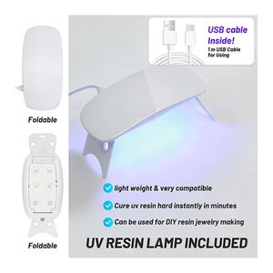 TOYSRUNNER UV <b>Resin</b> Christmas Jewelry Making Kit DIY Hard Crystal <b>Clear</b> Epoxy Fast Curing Silicone Molds Pendants Earrings - Product Image 4