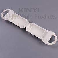 Moule à pulpe personnalisé boîte d'emballage en papier avec poignée pulpe de canne à sucre biodégradable médecine capsule médicinale emballage bouteille de pilule