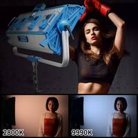 AI-5000C d'éclairage photographique en aluminium couleur 500W RGBW 500W 2800-9990K panneau RVB S-120c led lumière vidéo de studio Nova