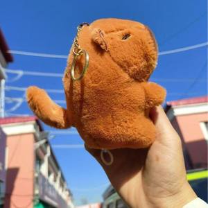 Lindo <span class=keywords><strong>carpincho</strong></span> super suave felpa colgante llavero muñeca lavado técnicas alivio del estrés Halloween vendedor ambulante pequeños productos - Product Image 3