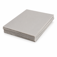 Feuille de plastique ondulé PP ignifuge, taille et épaisseur personnalisées pour la protection temporaire des murs et les cloisons de chantier
