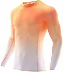 Custom Logo Long Sleeve Rash Guard UPF 50+ UV Protection Breathable <b>Men's</b> <b>Compression</b> <b>Shirt</b> Quick Dry Surf Swim - Product Image 4