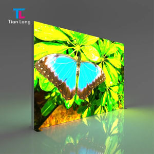 Tianlang Halloween Tamaño personalizado Sin marco LED Edgelit Caja de luz Trade Show Booth Seg Pop Caja de luz publicitaria retroiluminada - Product Image 1