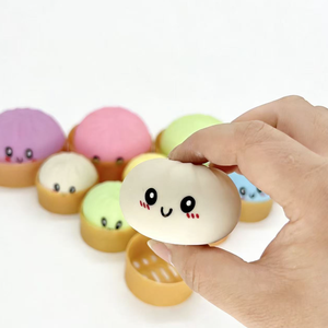 Vente en gros de jouets anti-stress souple et moelleux en forme de dumpling souriant, avec <span class=keywords><strong>perles</strong></span> <span class=keywords><strong>d</strong></span>'<span class=keywords><strong>eau</strong></span> pailletées de différentes tailles, à rebond rapide - Product Image 6