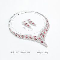 2024 nouveau design ensemble de bijoux de mariée pour mariage zircon femmes accessoires indien ensemble de bijoux de mariée mariage