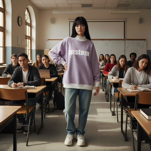 Sudadera OEM de invierno con forro polar Psi Sigma Phi para mujer y unisex, personalizada con cuello simulado, bordado y lentejuelas. - Product Image 1