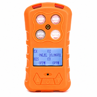 Détecteur de gaz multi-fonctions professionnel HIREP 4 en 1, portable, rechargeable, CO, H2S, O2, LEL, moniteur de sécurité industrielle, vente en gros OEM
