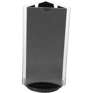Draagbare, milieuvriendelijke, draaibare menuhouder van acryl voor restaurants, hotels & winkels - Product Image 1