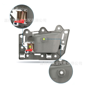 Jeep Grand Cherokee <b>Door</b> <b>Handle</b> DHA65224 Front Right Gray Electroplated <b>Replacement</b> Part 1JV461DVAA - Product Image 2