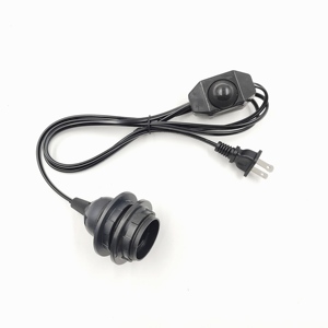 Portalampada <span class=keywords><strong>E27</strong></span> Nero con Interruttore On/Off, Dimmerabile, Cavo 1.8M, AC 110-220V, Attacco a Vite - Product Image 2