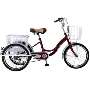 wholesale 2020 modern high quality cheap price 3 wheel adults tricycles three wheel bicycles trike for sale