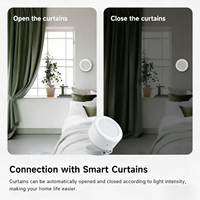 Haozee Capteur de luminosité intelligent Zigbee pour la surveillance de la luminosité ambiante et la détection des changements de lumière, compatible Smart Life Z2M (requiert une passerelle)