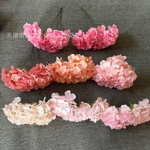 Fleur artificielle en soie d'hortensia à 5 têtes Jinxi, décorations pour mariage et maison, ornement de vitrine - Product Image 5