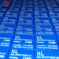 Relais électromagnétique T73 JQC-3FF Sugar Cube DC12V DC24V 4PIN 5PIN 7A 10A Mini Relais de puissance à contact en cuivre argenté