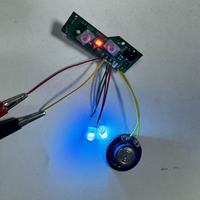 Mainan Bercahaya Xinxing PCBA Musik LED Pencahayaan Pelangi Sensor Getaran Papan PCB Dua Tombol COB
