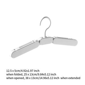 Colgador de viaje plegable Tendedero individual para pantalones Faldas Calcetines Prendas Colgador plegable - Product Image 5