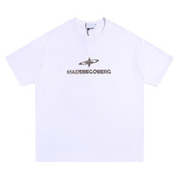 T-shirts d'été respirants en coton modal à manches courtes pour homme, coupe régulière, col rond, avec logo 3D haute fréquence, style vintage, vente en gros