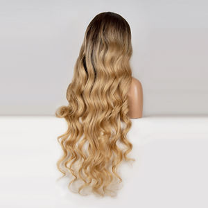 Pelucas de cabello humano virgen europeo con cutícula alineada, sin pegamento, con encaje completo, línea de cabello pre-arrancada, de un solo nudo, para un aspecto natural. - Product Image 4