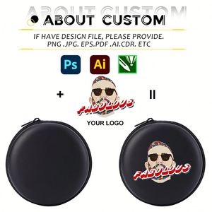 Portable Round EVA <b>Bag</b> Cases Personalized Custom EVA case Shockproof Data <b>Cable</b> Storage Box EVA Zipper <b>Bag</b> with logo - Product Image 2