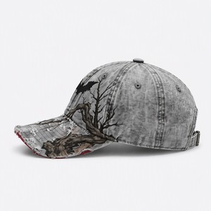 T&L Wholesale Custom Logo Embroidered 6-Panel Adjustable Sporty Soft Vintage Washed Cotton Denim Baseball <b>Cap</b> for Men <b>Women</b> - Product Image 3