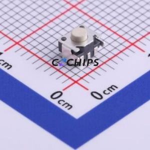 TS-1084-AR03526 Tactile Switch SMD Switch Single Pole Single Throw Round Button 2.6N Horizontal Mount - Product Image 1