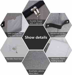 Cajas de Almacenamiento Plegables de Plástico Rectangulares para Debajo de la Cama, con Asas Reforzadas para Edredones, Ropa, Zapatos, Juguetes - Gris Oscuro - Product Image 4