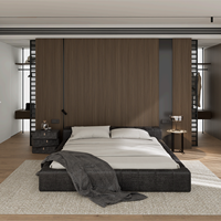 Vente flash : Panneaux muraux en placage de bois imperméables sur mesure pour la rénovation intérieure de la maison, fond de télévision de chambre à coucher