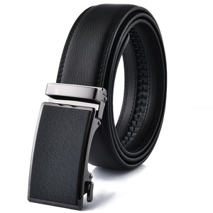 Ceinture en cuir de vachette véritable à deux couches pour homme, production personnalisée, avec boucle automatique en alliage, longueur sur mesure - Product Image 5