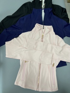 Nueva Chaqueta de Yoga Lulu de Doble Cara, Transpirable, para <span class=keywords><strong>Mujer</strong></span>, Corte Ajustado, Manga Larga, con Cuello Alto, para Deportes y Fitness - Product Image 6