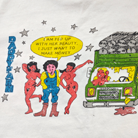 T-shirts en coton 100% de haute qualité, poids lourd, tricotés, impression par décharge, impression sérigraphique, vintage, surdimensionnés, toucher doux, style urbain