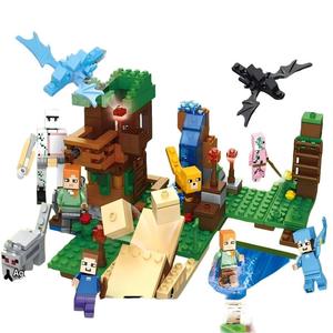 Bloques de Construcción ABS DIY My World, Juego de Mesa de <span class=keywords><strong>Golem</strong></span> de Hierro y Casa del Árbol, Juguete Educativo, Adorno de Escritorio para Cumpleaños y Navidad - Product Image 2